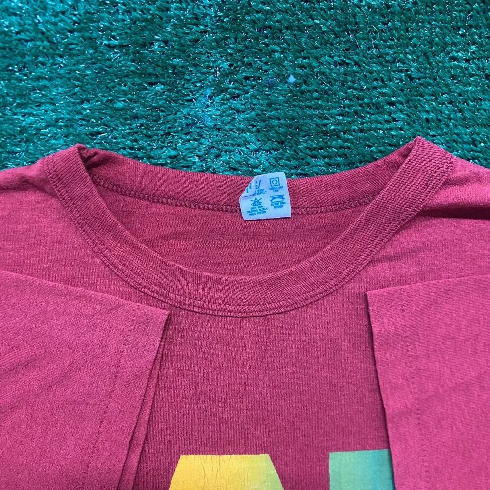 Vintage 80s Florida State Seminoles T-Shirt Dark Red XL Single Stitch Colorful - Picture 3 of 5
